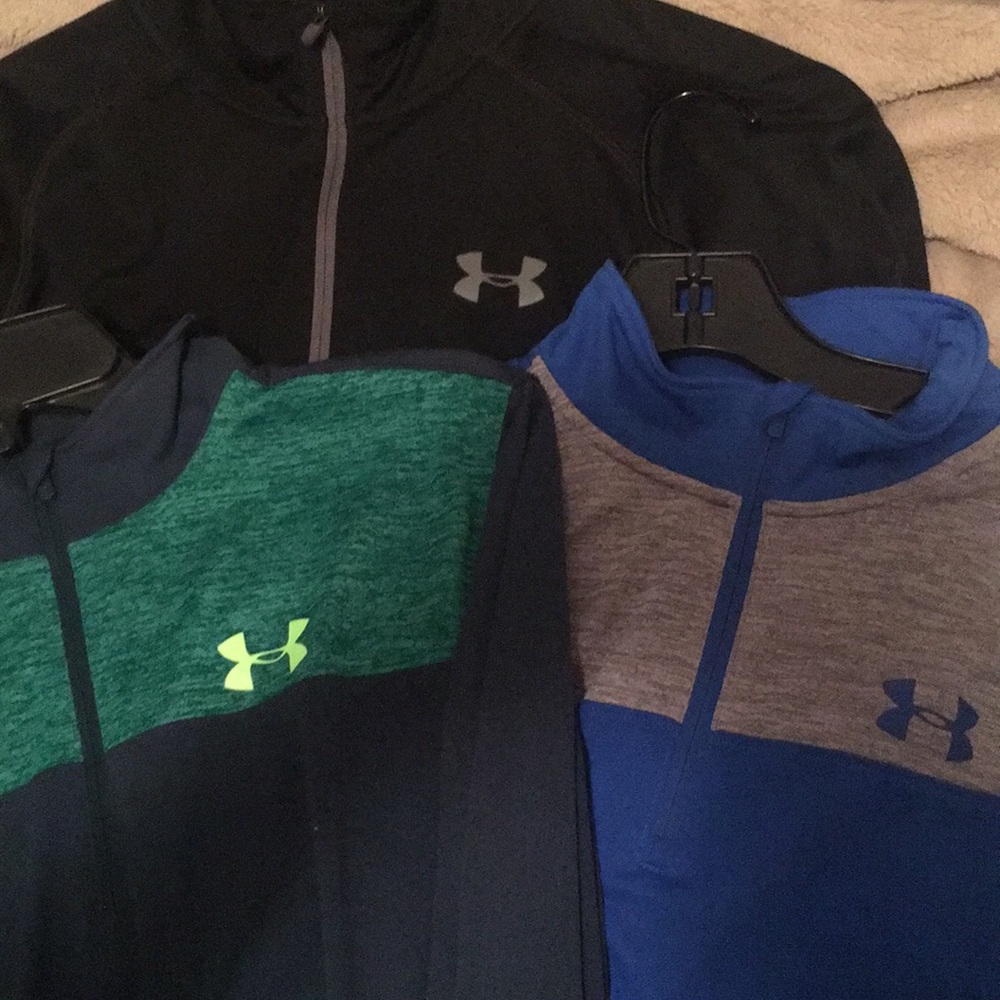 Under armour boys quarter zip sweater